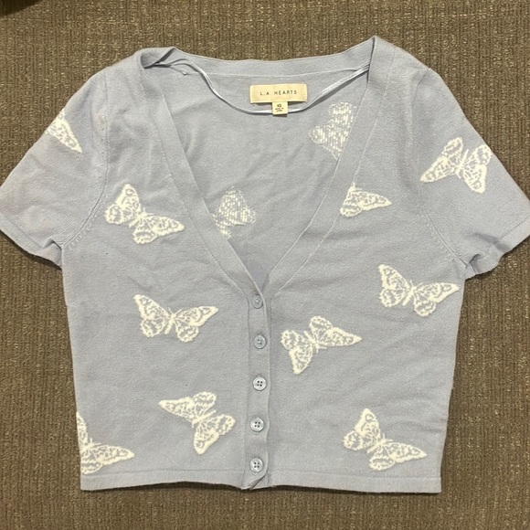 Pacsun Butterfly top, size xs, lightly used - Picture 1 of 1